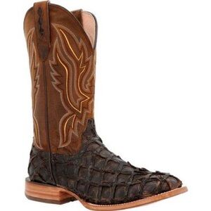 Durango Exotic Pirarucu Men's 9.5M Brown Western Boots
